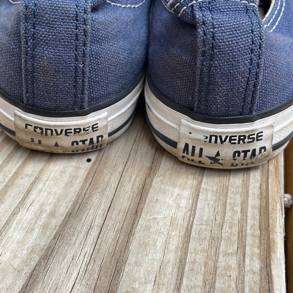 CONVERSE Sneakers- ALL STAR BLUE LOW TOP SNEAKER - UNISEX YOUTH size 3 - Picture 7 of 11